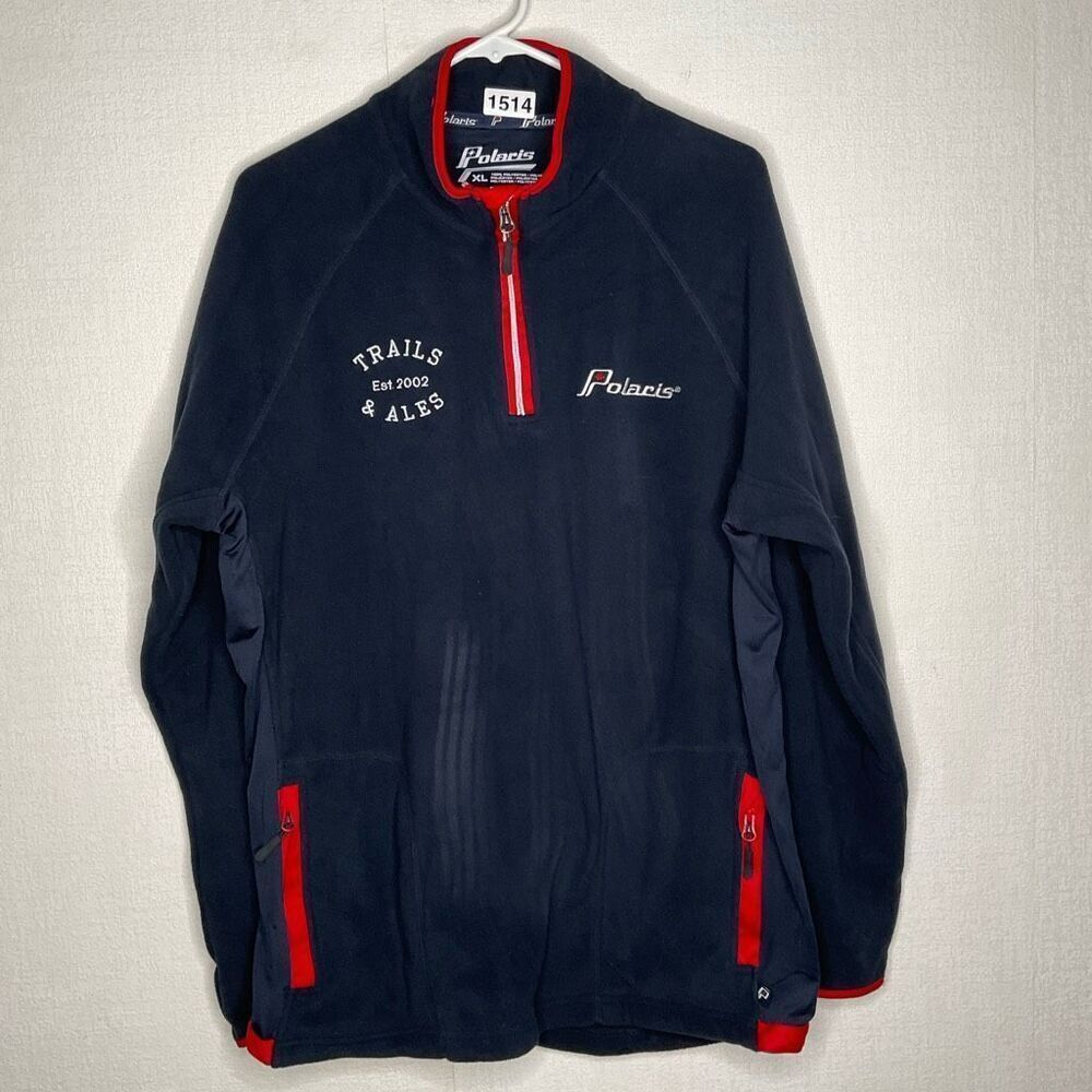 Polaris Sweater Men's XL Navy‎ Full-Zip Mid Layer Fleece Jacket 102019 Outdoors